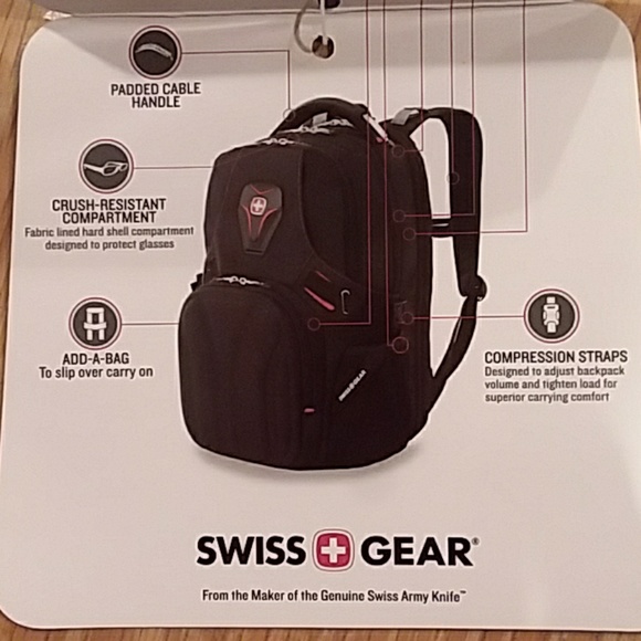 SwissGear laptop backpack Black - Picture 3 of 6